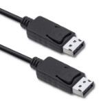 Qoltec 50370 DisplayPort cable 0.5 m Black