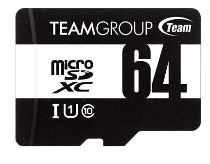 TUSDX64GCL10U03 TEAM GROUP 64GB Micro SDXC UHS-1 Class 10 Flash Card with Adapter