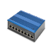 Digitus 8 port Fast Ethernet network switch, industrial, unmanaged, 1 RJ45 uplink