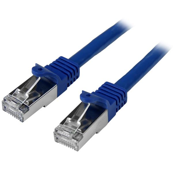 Image of StarTech.com Cat6 Patch Cable - Shielded (SFTP) - 0.5 m, Blue