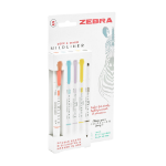 Zebra MILDLINER 5 Pack Warm