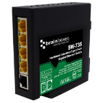 Brainboxes SW-735 network switch Unmanaged Gigabit Ethernet (10/100/1000) Power over Ethernet (PoE) DIN rail Black
