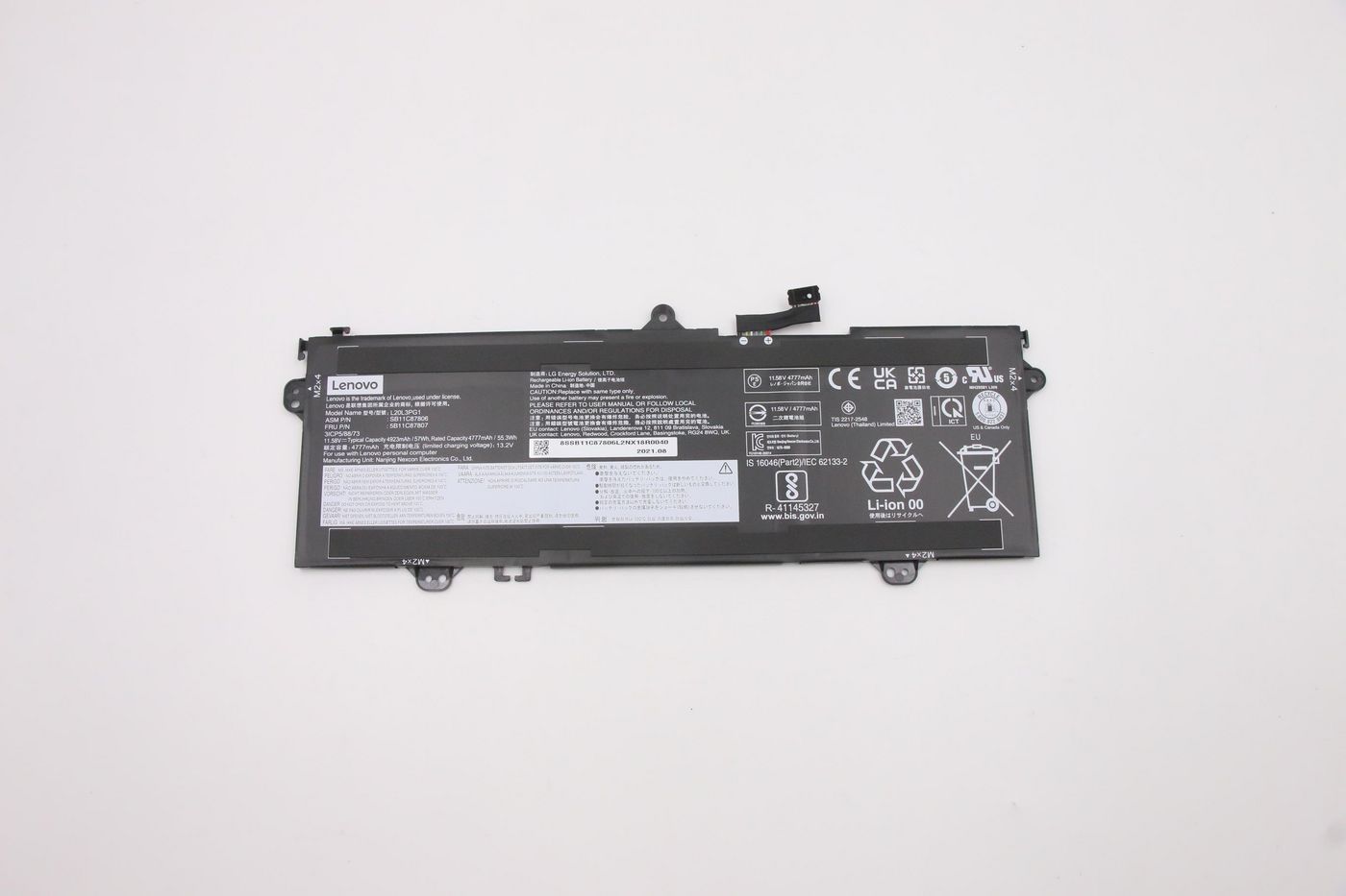 Image of Lenovo FRU 14w Gen2 LG L20L3PG1 11.58V57Wh3cellbty - Approx 1-3...