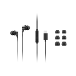 Lenovo 4XD1J77351 headphones/headset Wired In-ear Office/Call center USB Type-C Black