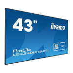 iiyama LE4340UHS-B1 signage display 108 cm (42.5") LED 4K Ultra HD Black Android