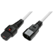 Microconnect MC-C13C14LOCK-1MW power cable White 1 m C13 coupler C14 coupler