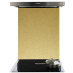 De Santii 700x750mm Toughened Glass Splashback - Brass