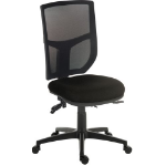 Teknik Ergo Comfort Mesh Back Ergonomic Operator Office Chair without Arms Black - 9500MESH-BLK DD
