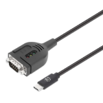 Manhattan USB-C to Serial DB9 / RS232 Adapter Cable, 1 m (3 ft.)