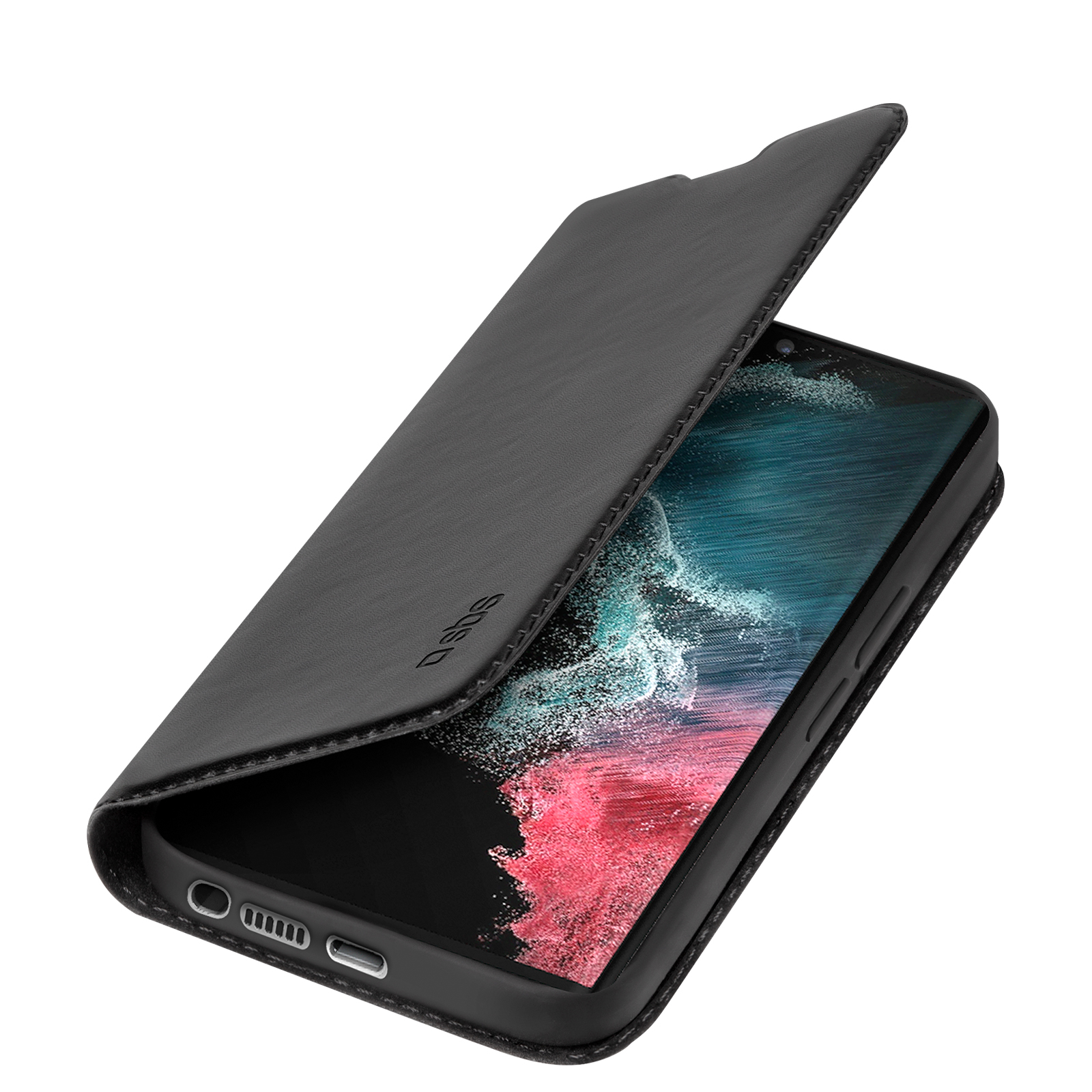 Image of SBS TEBKLITESAS23UK mobile phone case 17.3 cm (6.8") Folio Black