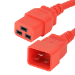 Cablenet 1m IEC C20 - IEC C19 Red PVC 1.5mm Power Leads