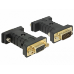 DeLOCK 63326 tussenstuk voor kabels VGA (D-Sub) VGA (D-Sub) + USB Zwart