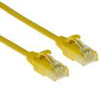 ACT Gele 2 meter LSZH U/UTP CAT6 datacenter slimline patchkabel snagless met RJ45 connectoren