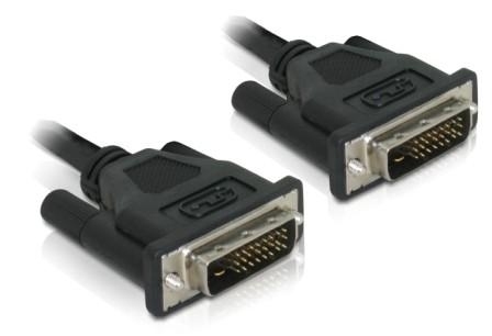 Image of DeLOCK DVI 24+1 Cable 0.5m male/male DVI cable DVI-D Black