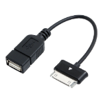 LogiLink AA0036 mobiele telefoonkabel Zwart 0,15 m USB A Samsung 30-pin