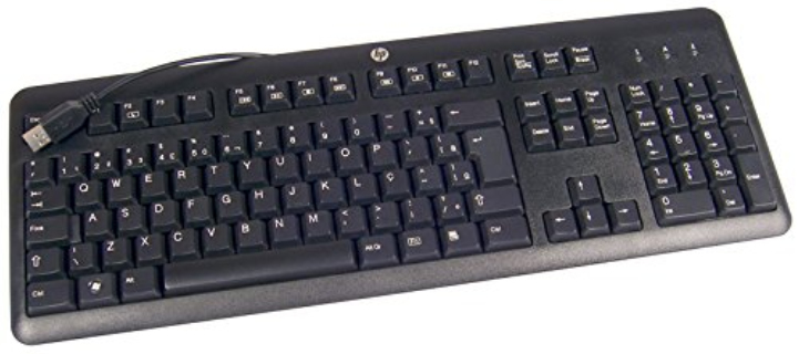 Image of HP 672647-053 keyboard USB AZERTY French Black
