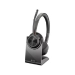 HP Poly Voyager 4320 - Customer Special - Voyager 4300 series - headset - on-ear - Bluetooth - wireless - active noise cancelling - USB-C via Bluetooth adapter - black - Certified for Microsoft Teams, UC certified