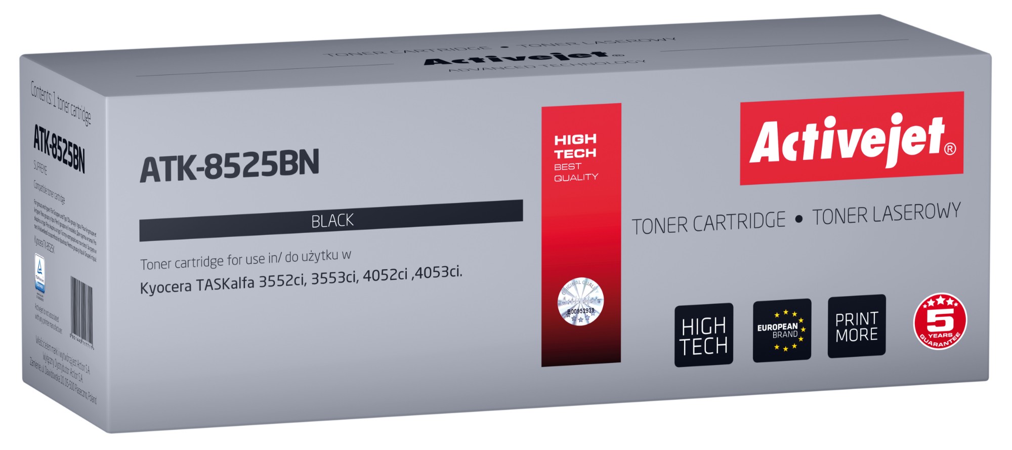 Activejet ATK-8525BN toner (replacement for Kyocera TK-8525K; Supreme; 30000 pages; black)