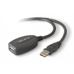Belkin Active Extension Cable USB cable 196.9" (5 m) USB A Black