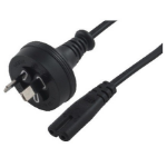 8WARE 2 Pin Core Power Cable 2m AU Plug 240v to IEC C7 figure eight Female Appliance Wall Duty for Notebook AC Adaptor POS OEM ~CBPOW-2C HPL240/8B