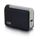 C2G 20275 power bank 3000 mAh Black, Gray