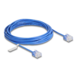 DeLOCK RJ45 Network Cable Cat.6 UTP Ultra Slim 5 m blue with short plugs
