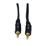 Cables Direct 0.3m, 3.5mm M - M audio cable Black