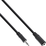 InLine Audio Cable 3.5mm Stereo male / female 2m