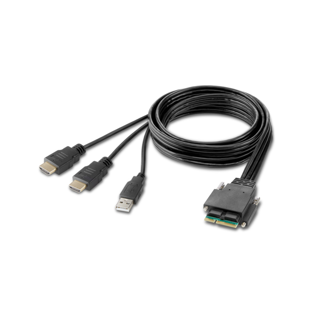 Image of Belkin F1DN2MOD-HC-H06 KVM cable Black 1.8 m
