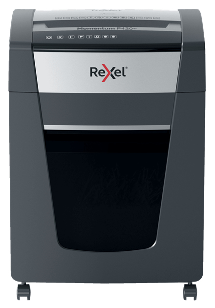 Image of Rexel P420+ paper shredder Cross shredding 55 dB Black