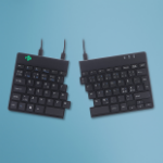 R-Go Tools Split R-Go Break ergonomic keyboard, QWERTY (Nordic), wired, black