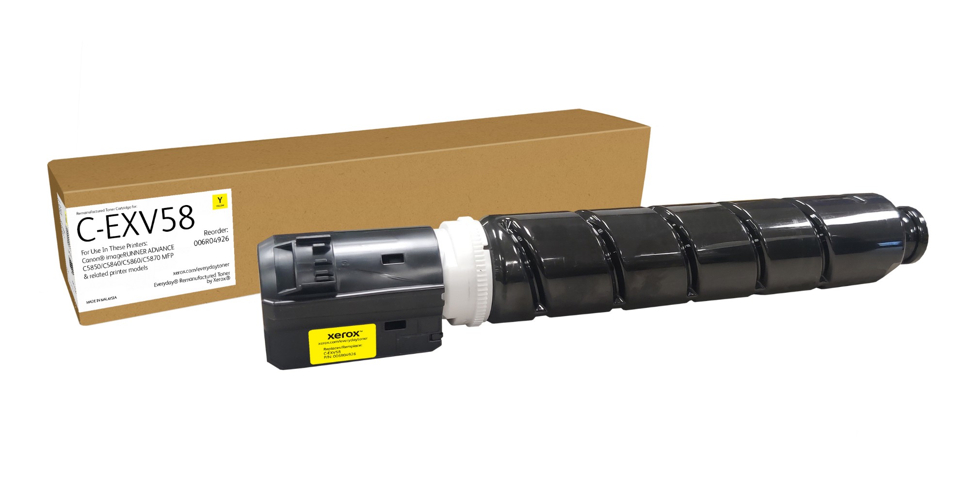 Xerox 006R04926 Toner yellow, 60K pages (replaces Canon C-EXV58Y) for Canon iR DX C 5800