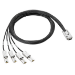 HPE Mini SAS High Density to Dual 2-lane Mini SAS High Density External Fanout 1 Meter Cable 1 m