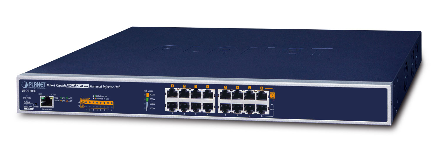 PLANET UPOE-800G PoE adapter Gigabit Ethernet 54 V