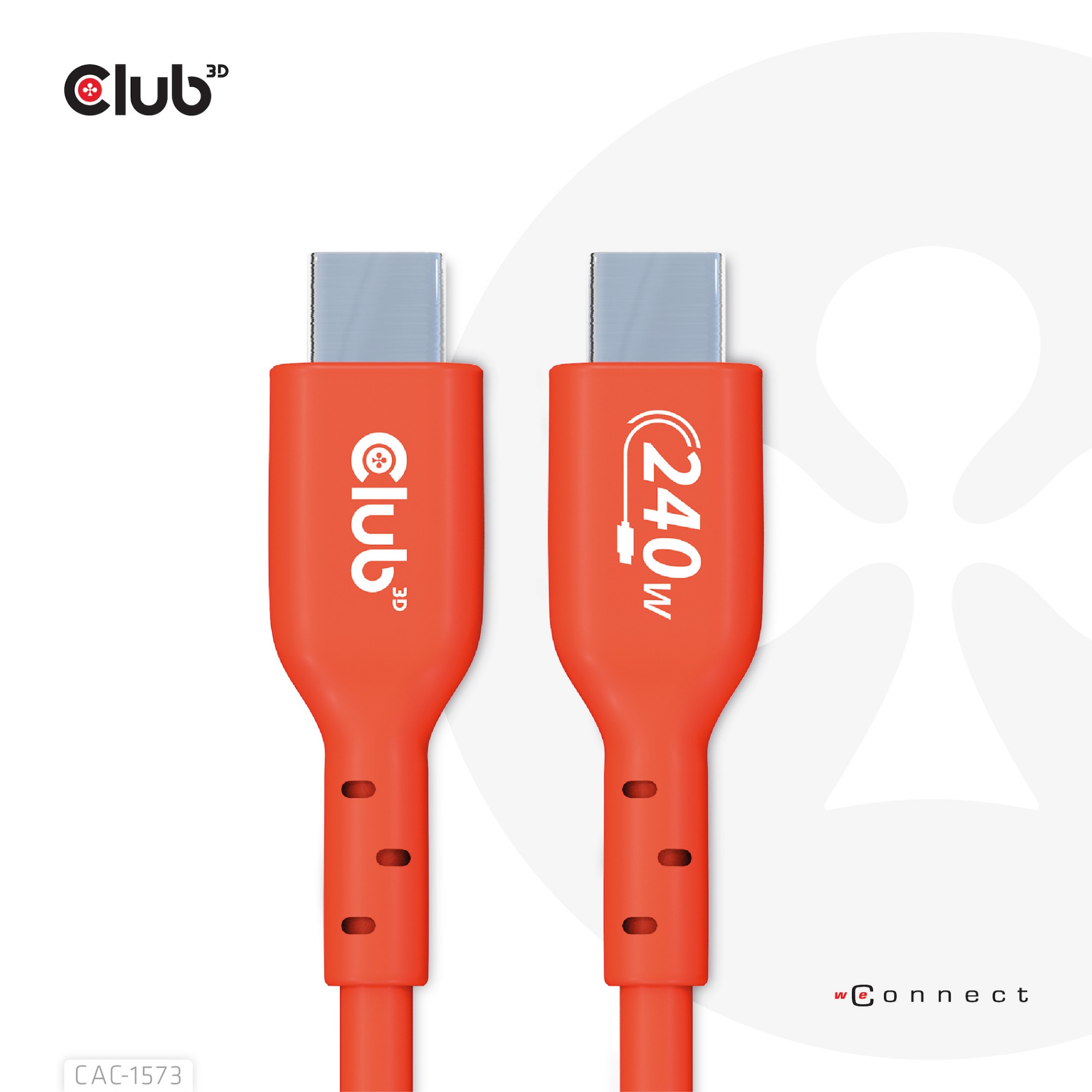 Photos - Cable (video, audio, USB) Club3D USB2 Type-C Bi-Directional Cable, Data 480Mb,PD 240W EP CAC (48V/5A)