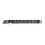 Gembird EG-PDU-014 power distribution unit (PDU) 8 AC outlet(s) 1U Black