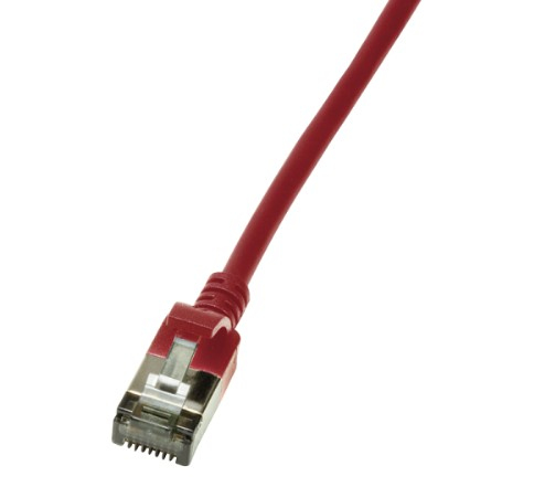 Image of LogiLink Slim U/FTP networking cable Red 1.5 m Cat6a U/FTP (STP)