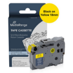 MediaRange MRBTZFX641 labelprinter-tape Zwart op geel