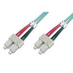 FDL 5M OM3 50/125 SC-SC DLX 2.8mm FIBRE OPTIC CABLE - AQUA