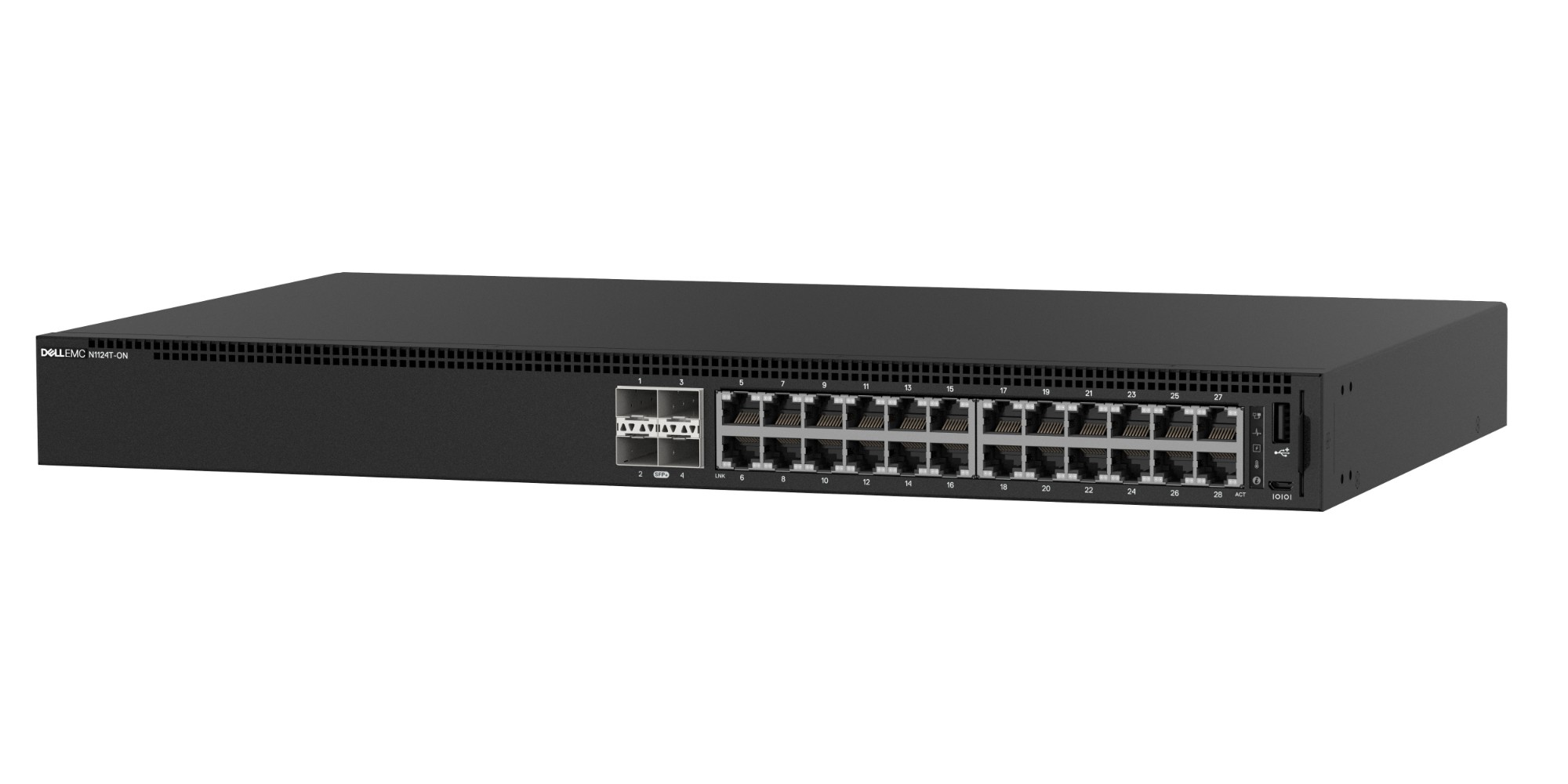 Dell N Series N1124t On Managed L2 Gigabit Ethernet 10 100 1000 1u Black Bpx It