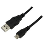 LogiLink 0.60m USB A-USB Micro B USB cable USB 2.0 Micro-USB B Black