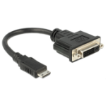 DeLOCK 65564 video cable adapter 0.2 m HDMI Type C (Mini) DVI-D Black