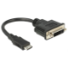 DeLOCK 65564 video cable adapter 0.2 m HDMI Type C (Mini) DVI-D Black