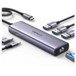 Ugreen 15598 interface hub USB 3.2 Gen 1 (3.1 Gen 1) Type-C 5000 Mbit/s Silver