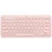 Logitech K380 keyboard Bluetooth QZERTY UK English Rose
