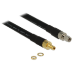 DeLOCK 1m SMA/SMA coaxial cable CFD400, LLC400 Black