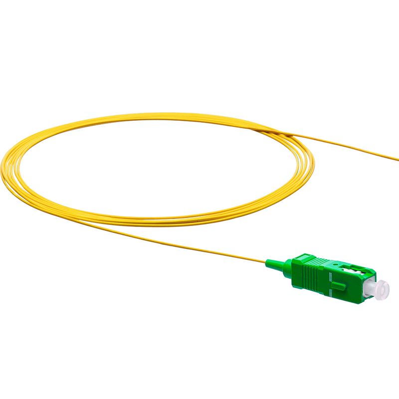 Image of FDL 1M SIMPLEX SC/APC PIG TAIL LEAD - 9/125um - OS2 YELLOW