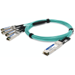 AddOn Networks 721070-B21-2M-AO InfiniBand/fibre optic cable QSFP+ 4x SFP+ AOC Green