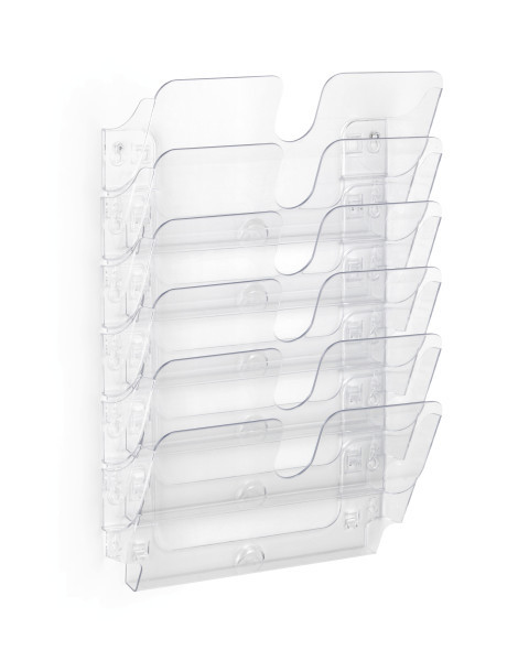 Photos - Dry Erase Board / Flipchart Durable FLEXIPLUS literature rack 6 shelves Transparent 1700014401 