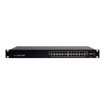 Ubiquiti Networks ES-24-500W network switch Managed L2/L3 Gigabit Ethernet (10/100/1000) Power over Ethernet (PoE) 1U Black